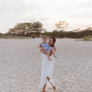 Strapless beach dress